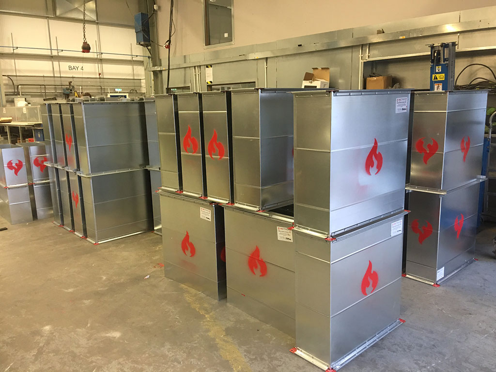 fire rated ductwork soon to be delivered